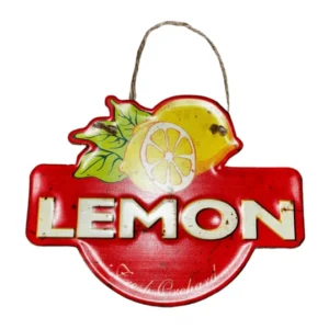 Lemon-Citrom fém tábla