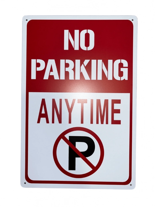 No Parking fém tábla