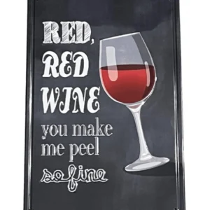 Red Wine fém tábla