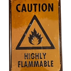 Highly Flammable fém tábla