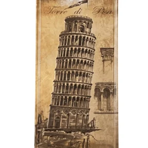 Torre di Pisa fém tábla