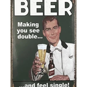 Beer - Making you see double fém tábla