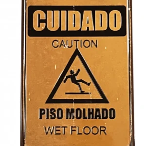 Cuidado-Caution fém tábla