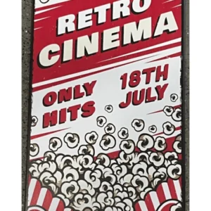 Retro Cinema fém tábla