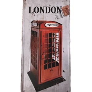 London telefon fém tábla