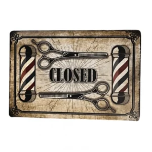 Barber Closed fém tábla