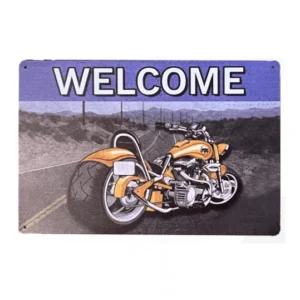 Motor-Welcome fém tábla