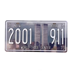 World Trade Center fém tábla