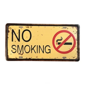 No Smoking fém tábla