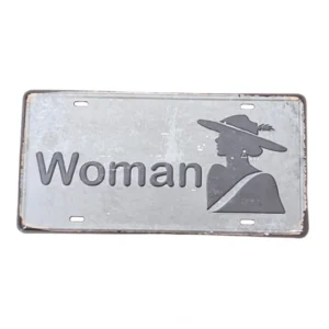Woman fém tábla