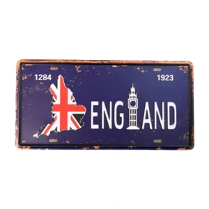 England fém tábla