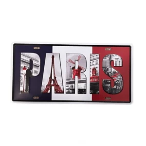 Paris fém tábla