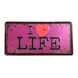 I Love Life fém tábla