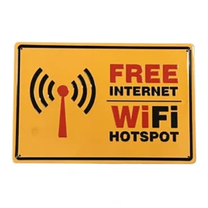 Free Internet fém tábla