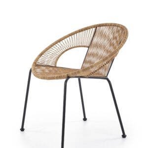 BARI rattan pihenőszék, szín: természetes rattan/fekete