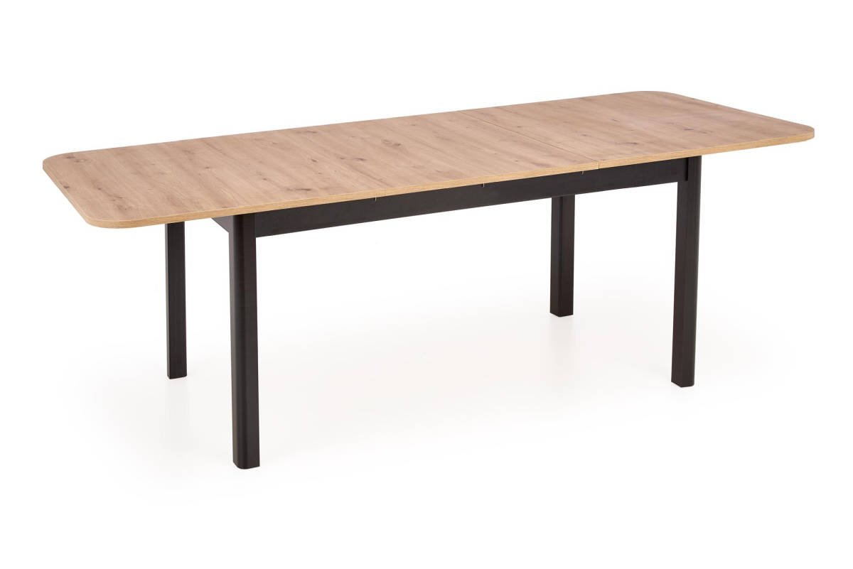 FLORIAN bővíthető étkezőasztal, téglalap alakú, szín: artisan tölgy/fekete - Image 2