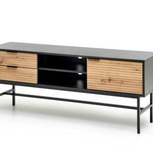 MURANO RTV-1 TV szekrény, szín: artisan tölgy/fekete