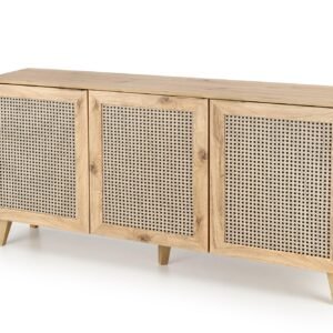 BORNEO KM-1 komód, szín: artisan tölgy/fekete