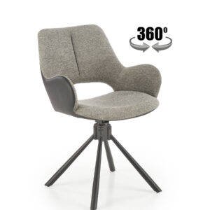 K494 forgatható szék, szín: szürke/fekete