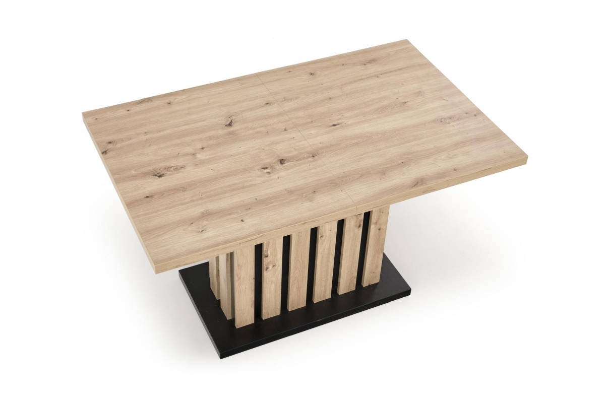 LAMELLO 160/210 bővíthető étkezőasztal, téglalap alakú, szín: artisan tölgy/fekete - Image 3