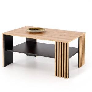 FEMINA dohányzóasztal, szín: artisan tölgy/fekete