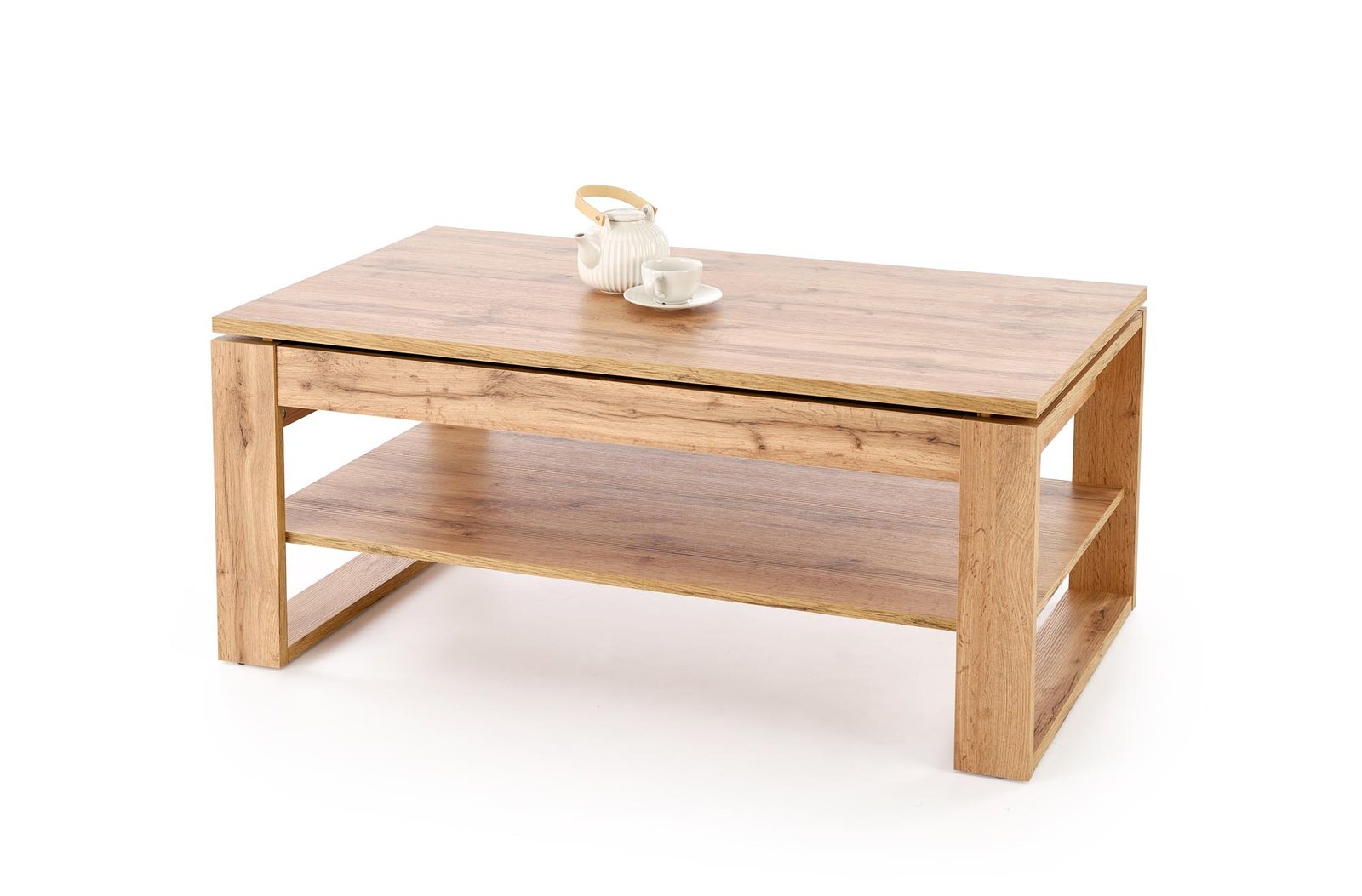 BETTY emelhető tetejű dohányzóasztal, szín: artisan tölgy