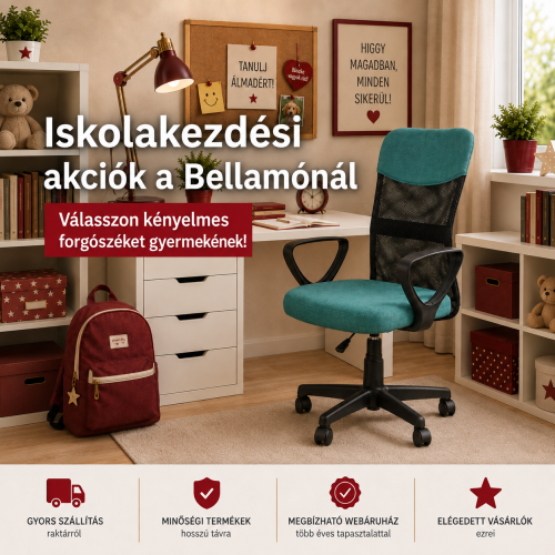 Iskolakezdési akciók a Bellamon – Válasszon kényelmes forgószéket!